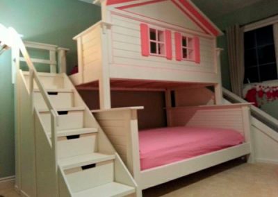 sturdy custom made bunk beds-Dollhouse Bunk Bed